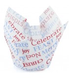P60 x 175-843RP - Texas Muffin Wrap, Celebrate Christmas (250 ctn)